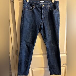 LOFT Dark Denim Curvy Skinny Jeans